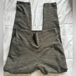 Calia Jacquard Hike Legging in Deep/Army Green. Size M High Rise